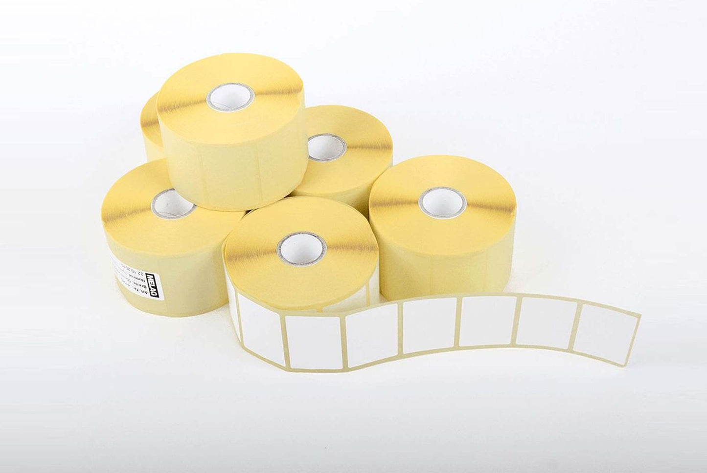 Etiketten für MELAprint 60/80 Labelprinter weiß (1000Stk. pro Rolle) weiß, zweifach klebend, Preis pro Rolle