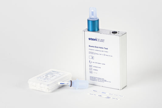 BOWIE & DICK Helix Test Testkörper mit 250 Indikatorstreifen. Der stericlin® Prüfkörper aus Aluminium – DIN EN ISO 11140-4
