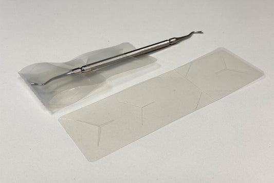 Instrumentenschutzlasche, Breite bis 25 mm Spitzenschutz für spitze, scharfe Instrumente Kunststoff sterilisierbar bei 134°C VE = 1000 Stück