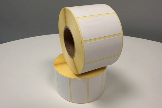 Sego TTR Sandwich Haftetiketten  1.000 Stck./Rolle 52x25mm perforiert, 2 Klebeschicht