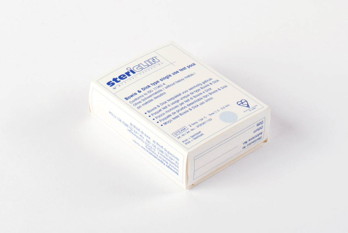 Stericlin® BOWIE &amp; DICK Einmaltestpaket