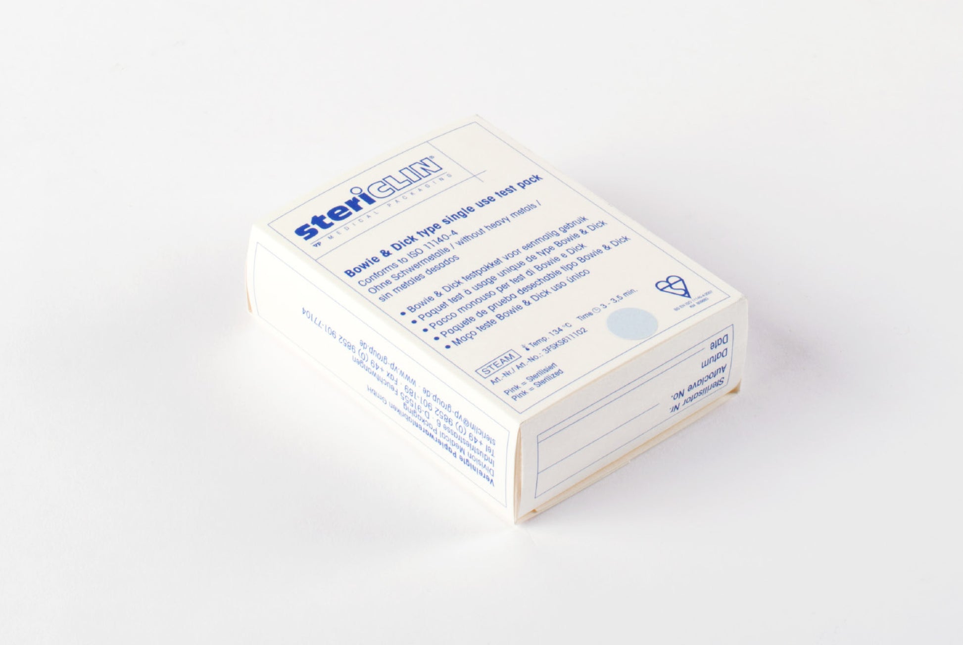 Stericlin® BOWIE &amp; DICK Einmaltestpaket